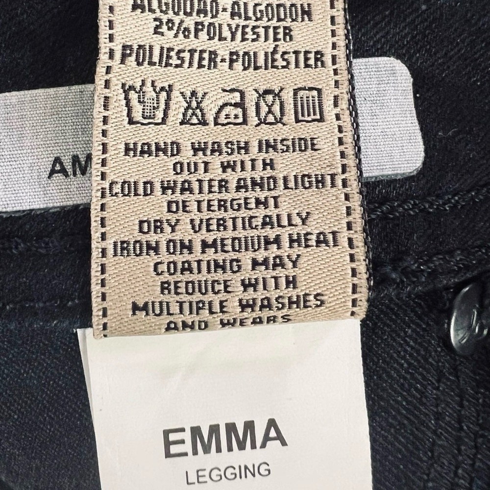 DL1961 Women's Black Emma Legging Jeans - Picture 9 of 9